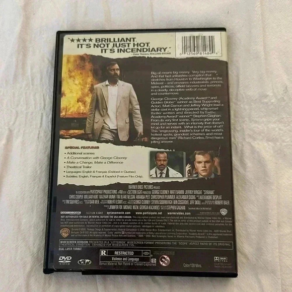 Syriana (DVD, 2006) George Clooney, Matt Damon, Jeffrey Wright - Picture 2 of 5